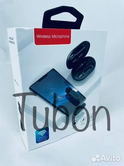 Микрофон петличный беспроводной 2 микрофона