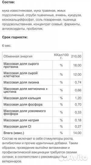 Комбикорм для кроликов - Премиум