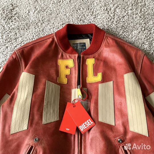 Кожаный бомбер diesel оригинал
