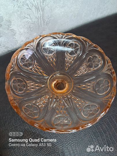 Ваза для фруктов на ножке СССР