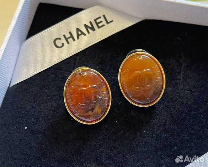 Серьги chanel