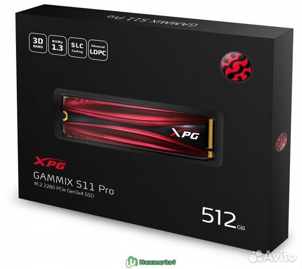 SSD M2 накопитель adata S11 Pro 256 Гб