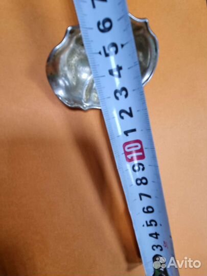 Антикварный Серебряный половник для