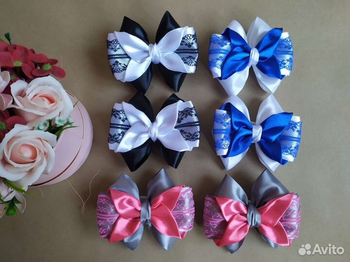 Школьный бант резинка для девочек