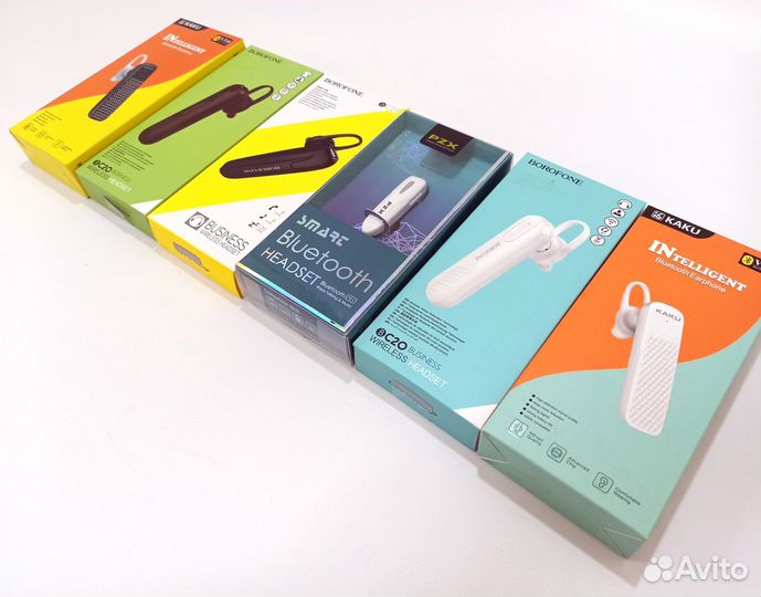 Беспроводная Bluetooth моно гарнитура разные