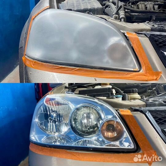 Полировка фар / Полировка авто