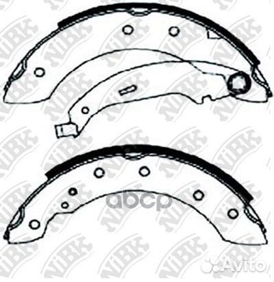 Колодки тормозные барабанные FN0602 NiBK