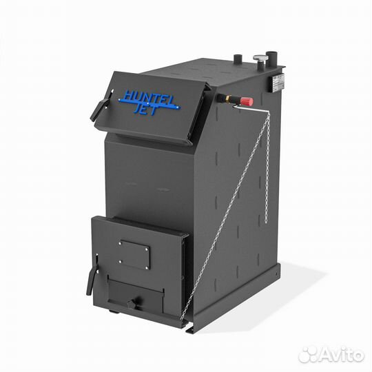 Твердотопливный котёл с увеличенной топкой