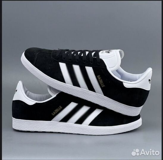 Кроссовки Adidas Gazelle Black White