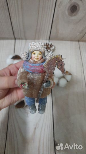 Ватные ёлочные игрушки СССР