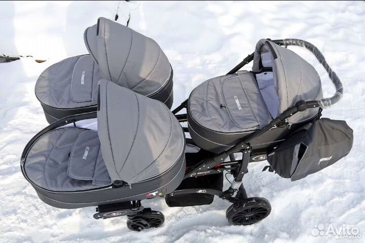 Коляска для тройни