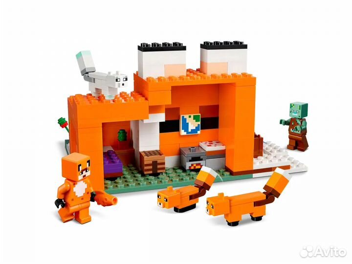 Lego Minecraft The Fox Lodge Лисья хижина 21178