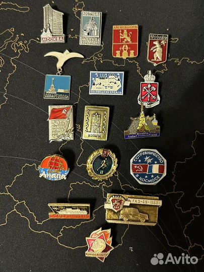Значки СССР коллекция