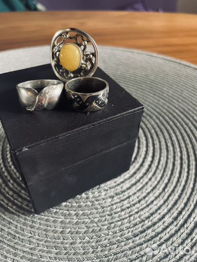 Кольца винтаж СССР, серебро