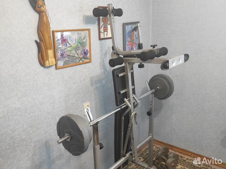 Силовая скамья kettler primus и штанга