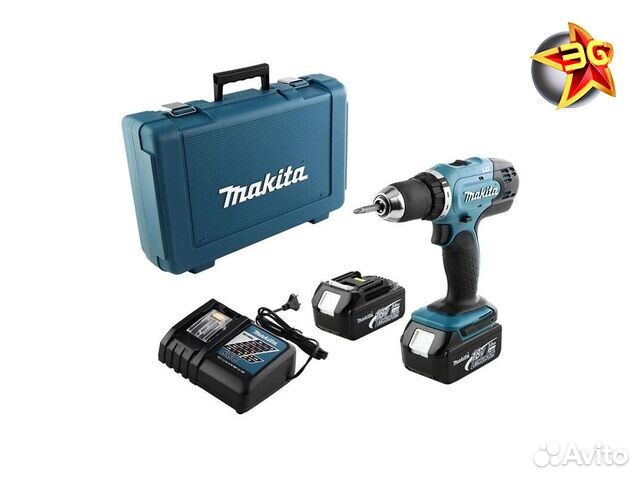 Аккумуляторная дрель-шуруповерт Makita LXT DDF453RFE