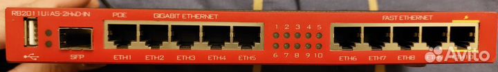 Wi-Fi роутер MikroTik RB2011UiAS-2HnD-IN