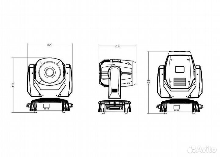 Involight LedMH127S голова вращения Новая