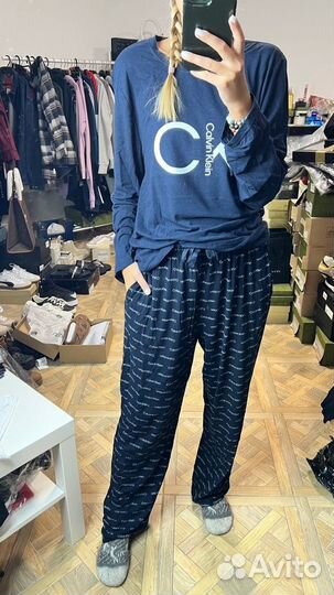 Пижама мужская Calvin Klein новая ориг черн и син