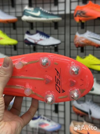 Бутсы с железными шипами adidas f50 elite fg