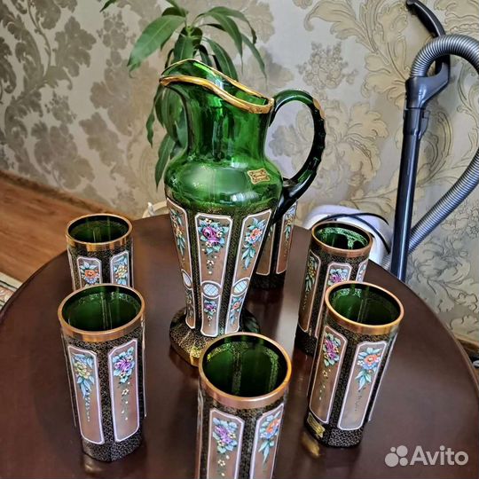 Графин и бокалы богемия