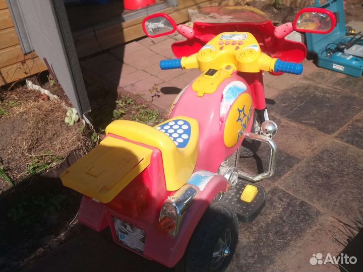 Детский мотоцикл на аккумуляторе бу