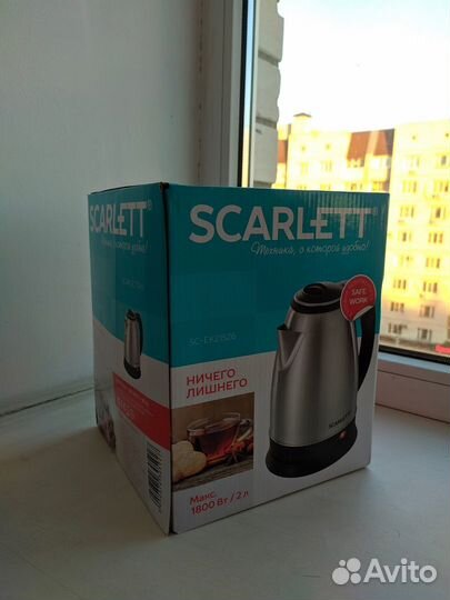 Электрочайник Scarlett 2л (новый)