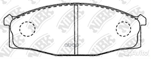 Комплект тормозных колодок, дисковый тормоз PN2
