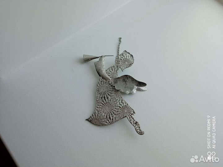 Ангел подвеска металлическая