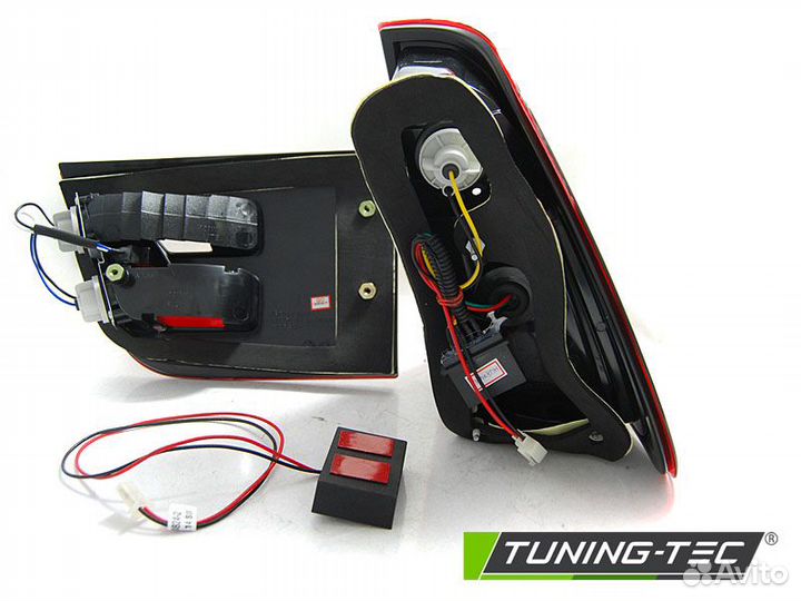 BMW X5 98-03 Фонари led bar design красно- белые