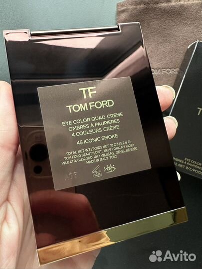 Тени Tom Ford 45 Iconic smoke+блеск Clarins