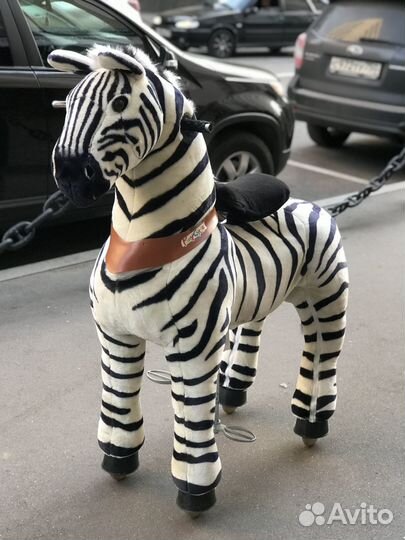Лошадка Зебра поницикл большой Ponycycle