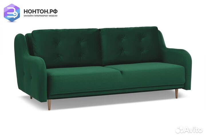 Диван книжка Глосс изумрудный