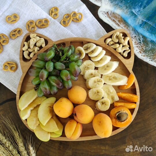 Деревянные тарелочки для детей,менажница