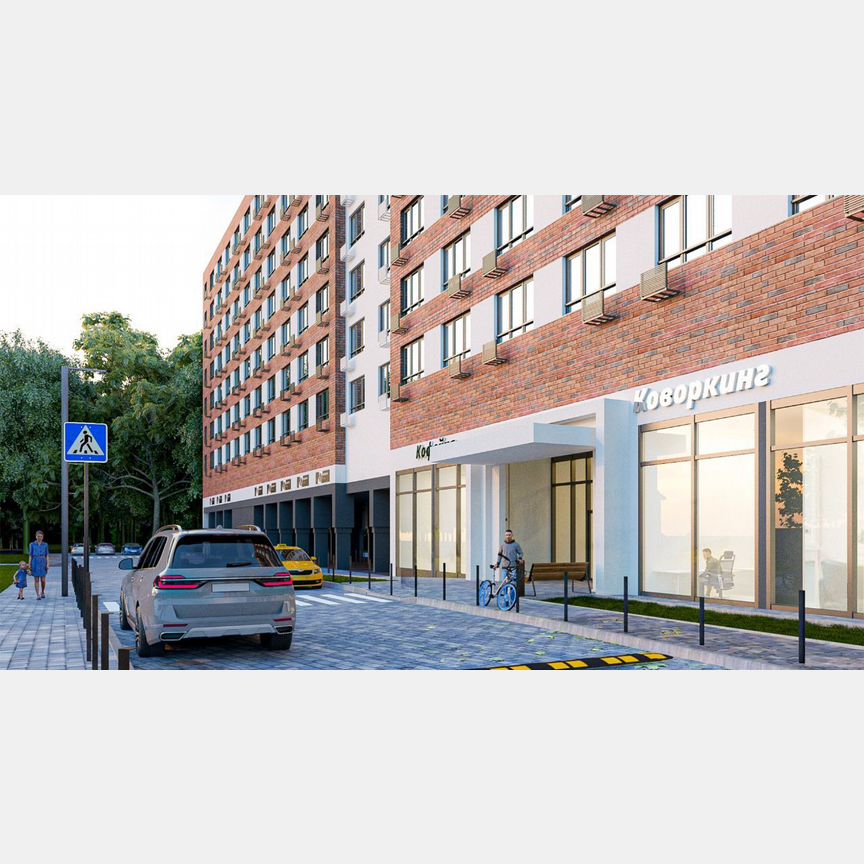 Апартаменты-студия, 31,6 м², 3/3 эт.