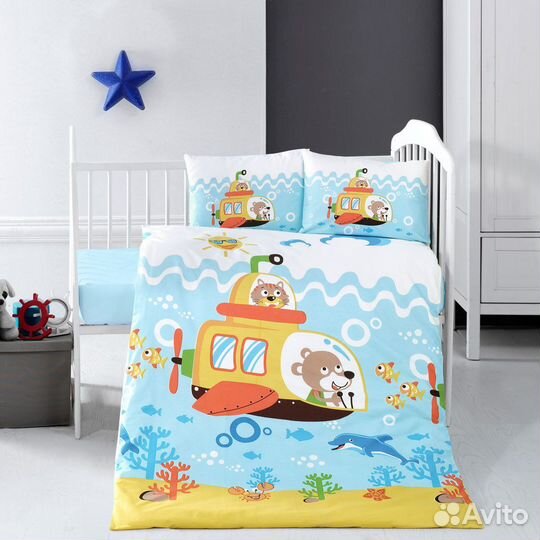 Детское постельное белье 100150 Турция новое