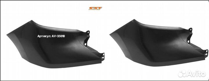 Планка под фару toyota tundra 2013 - прав