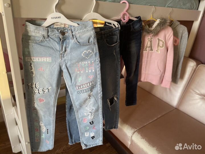 Брендовые вещи для девочки 128-134 пакетом