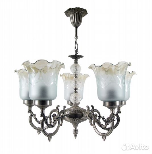 Шикарная винтажная люстра литьё СССР