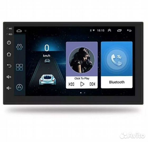 Магнитола на Андроиде 7 Дюймов. 2/16 Память