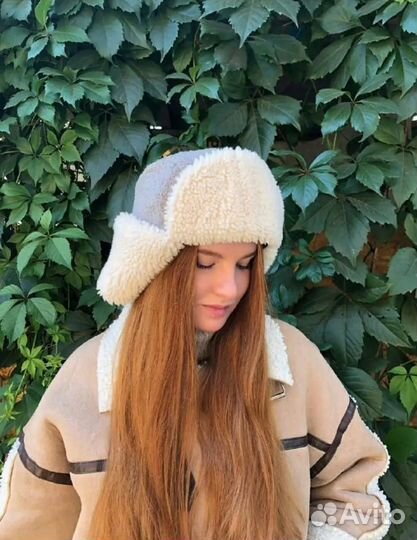 Шапка ушанка женская