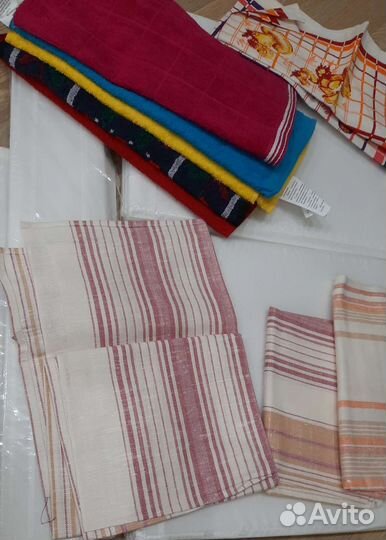 Махровые,хлопок лён полотенца новые и пароварка