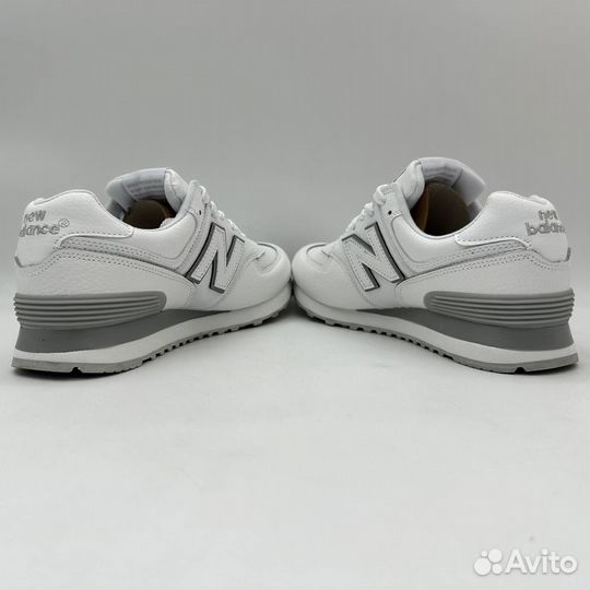 Кроссовки new balance 574 кожаные