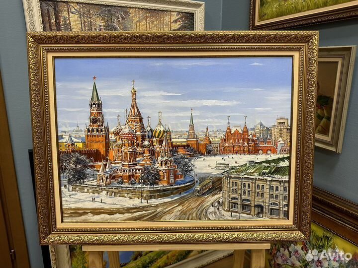 Картина маслом «Москва. Храм Вас. Блаженного»