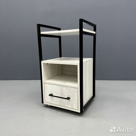 Тележка косметологическая лофт с ящиком
