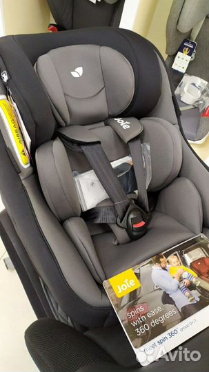 Автокресло 0-18кг поворотное 360 Joie Spin ember