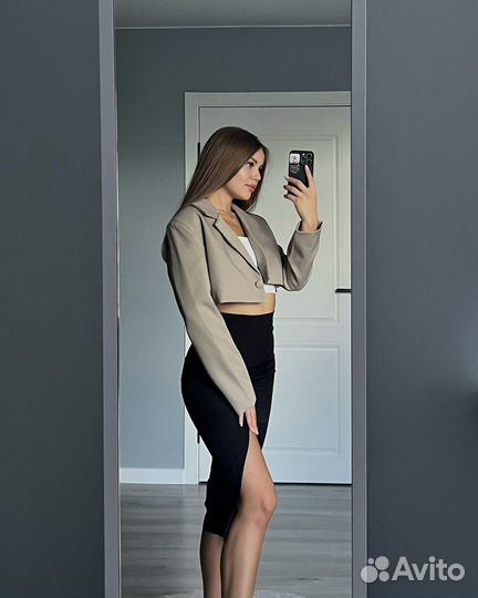 Пиджак укороченный