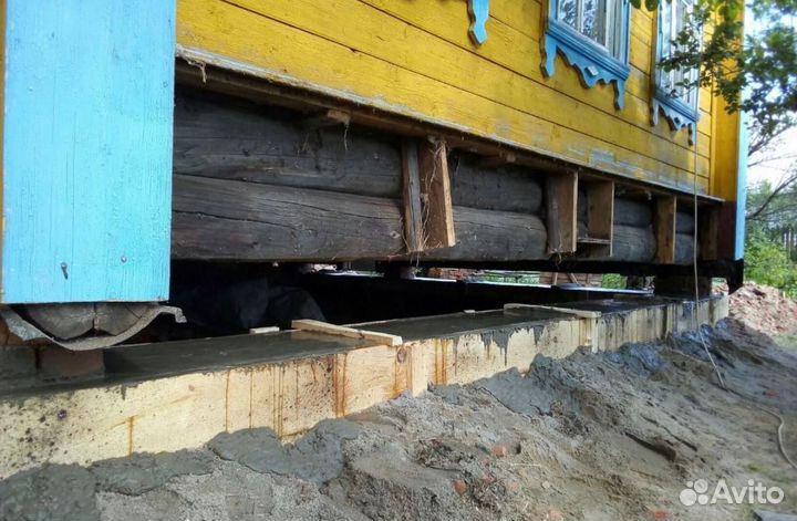 Замена венцов, Подъём домов, Ремонт полов