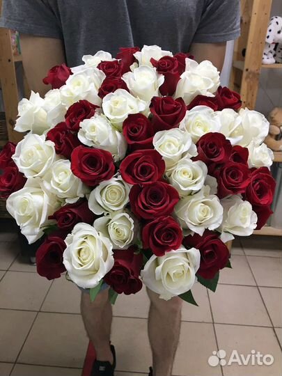 Букет 47 роз Эквадор (50 см)