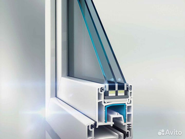 Ремонт окон, стеклопакет обычный RAL4975